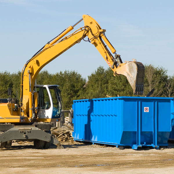 what are the rental fees for a residential dumpster in Meigs